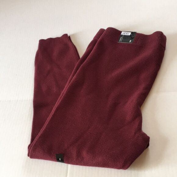 NWT Torrid Full Length Signature Waist Sweater Maroon Leggings Joggers Sz 3 - Picture 12 of 16